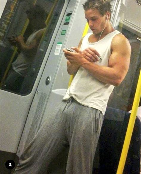 huge bulge in public